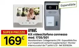 Leroy Merlin urmet Kit videocitofono connesso offerta