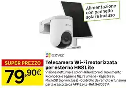 Leroy Merlin Telecamera Wi-Fi motorizzata per esterno HB8 Lite Ezviz offerta