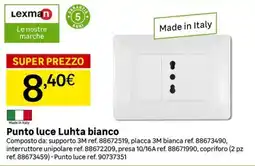 Leroy Merlin Punto luce Luhta bianco offerta