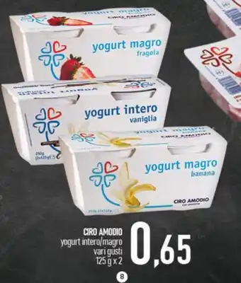 Ciro Amodio yogurt intero/magro CIRO AMODIO offerta