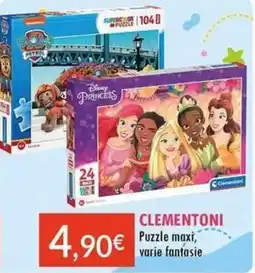 Sanitaria Demma Puzzle maxi, varie fantasia Clementoni offerta