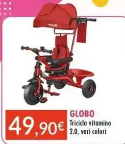Sanitaria Demma GLOBO Triciclo vitamino 2.0 offerta