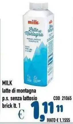 Del Prete Distribuzioni milk Latte di Montagna offerta
