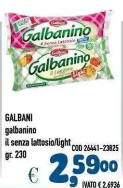 Del Prete Distribuzioni Galbanino il senza lattosio/light offerta