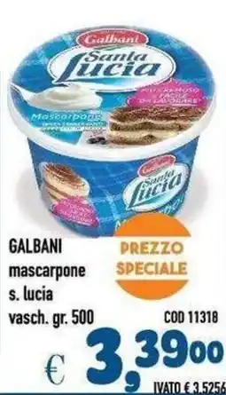 Del Prete Distribuzioni Galbani mascarpone s. lucia offerta