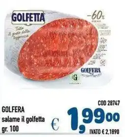 Del Prete Distribuzioni GOLFERTA salame il golfetta offerta