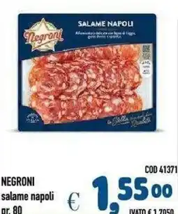 Del Prete Distribuzioni Negroni salame napoli offerta