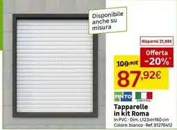 Leroy Merlin Tapparelle in kit Roma PINTO offerta