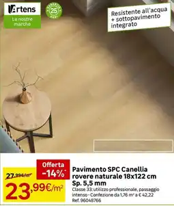 Leroy Merlin Pavimento SPC Canellia rovere naturale offerta