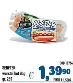 Del Prete Distribuzioni SENFTER wurstel hot dog offerta