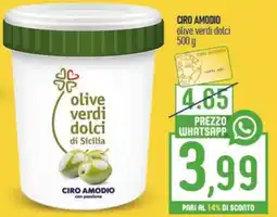 Ciro Amodio olive verdi dolci di Sicilia Ciro Amodio offerta
