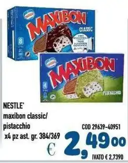 Del Prete Distribuzioni maxibon classic/pistacchio offerta
