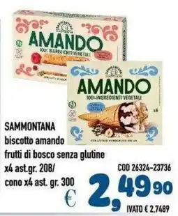 Del Prete Distribuzioni Sammontana biscotto amando frutti di bosco senza glutine offerta