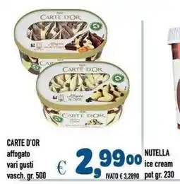 Del Prete Distribuzioni CARTE D'OR affogato offerta