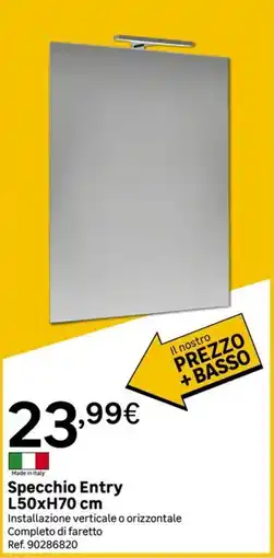Leroy Merlin Specchio Entry offerta