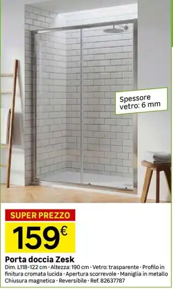 Leroy Merlin Porta doccia Zesk offerta