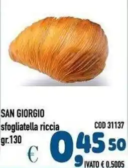Del Prete Distribuzioni SAN GIORGIO sfogliatella riccia offerta