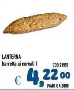 Del Prete Distribuzioni LANTERNA barretta ai cereali offerta