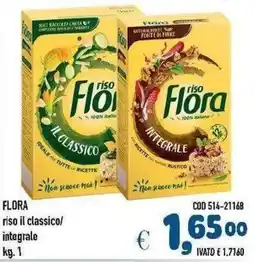 Del Prete Distribuzioni Flora riso il classico/integrale offerta