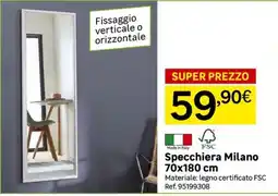 Leroy Merlin Specchiera Milano offerta