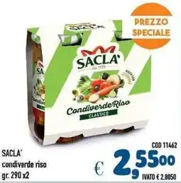 Del Prete Distribuzioni SACLA' condiverde riso offerta