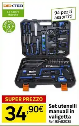 Leroy Merlin Dexter Set utensili manuali in valigetta offerta