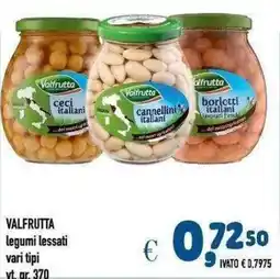Del Prete Distribuzioni VALFRUTTA legumi lessati offerta