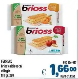 Del Prete Distribuzioni FERRERO brioss albicocca/ciliegia offerta