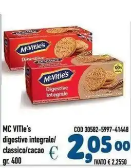 Del Prete Distribuzioni McVitie's Digestive Integrale offerta