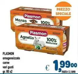 Del Prete Distribuzioni PLASMON omogeneizzato carne offerta