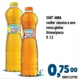 Del Prete Distribuzioni SANT' ANNA santhe' classico e zero senza glutine offerta