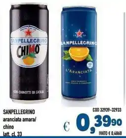 Del Prete Distribuzioni SANPELLEGRINO aranciata amara/ chino offerta