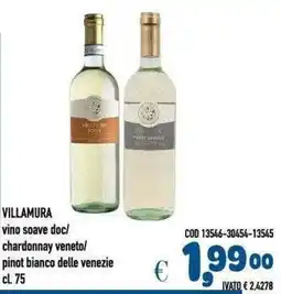 Del Prete Distribuzioni Villamura vino soave doc / chardonnay veneto/ pinot bianco delle venezie offerta