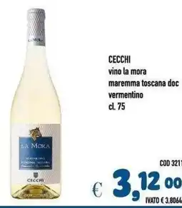 Del Prete Distribuzioni CECCHI vino la mora maremma toscana doc vermentino offerta