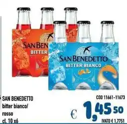 Del Prete Distribuzioni San Benedetto Bitter Bianco rosso offerta