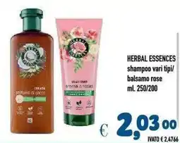 Del Prete Distribuzioni HERBAL ESSENCES shampoo vari tipi/ balsamo rose offerta