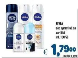 Del Prete Distribuzioni NIVEA deo spray/roll on offerta