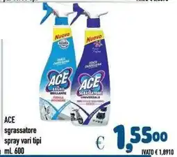 Del Prete Distribuzioni ACE sgrassatore offerta