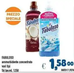 Del Prete Distribuzioni Fabuloso ammorbidente concentrato offerta