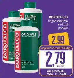 PRO7 Supermercati BOROTALCO bagnoschiuma offerta