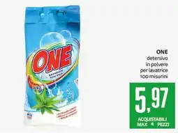 PRO7 Supermercati ONE detersivo in polvere per lavatrice offerta