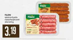 PRO7 Supermercati Fileni Salsicce di Pollo offerta