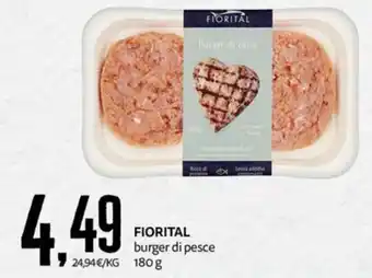 PRO7 Supermercati Fiorital burger di pesce offerta