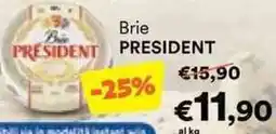 Unes Brie PRESIDENT offerta