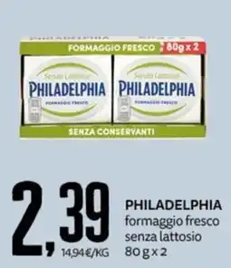 PRO7 Supermercati PHILADELPHIA formaggio fresco senza lattosio offerta