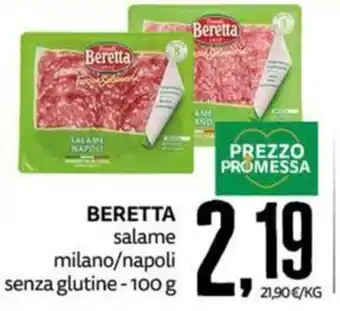 PRO7 Supermercati Beretta salame milano/napoli senza glutine offerta