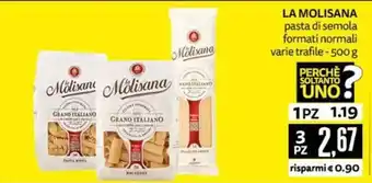 PRO7 Supermercati LA MOLISANA pasta di semola offerta