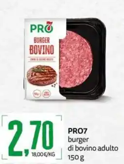 PRO7 Supermercati PRO7 burger di bovino adulto offerta