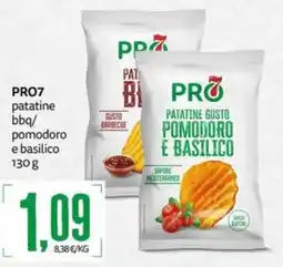 PRO7 Supermercati PRO7 patatine pomodoro e basilico offerta