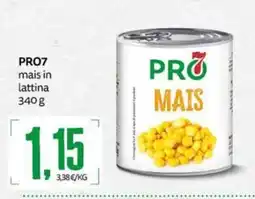 PRO7 Supermercati PRO7 mais in lattina offerta